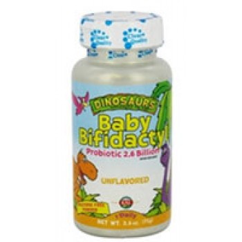 Kal Dinosaurs Baby Bifidactyl Probiotic 2.6 Billion for Kids Unflavored -- 2.5 oz