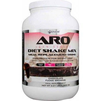 ARO-Vitacost Lean Series Diet Shake Mix Chocolate Fudge Brownie -- 2.21 lbs (1000 g)