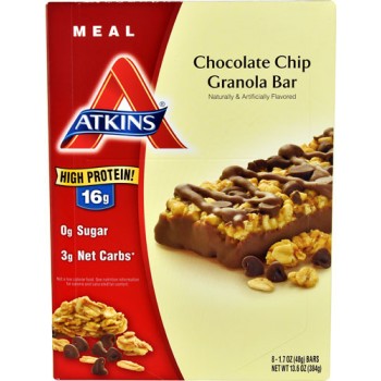 Atkins Advantage Bar Chocolate Chip Granola -- 8 Bars