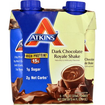 Atkins Advantage RTD Shake Dark Chocolate Royale -- 4 Shakes