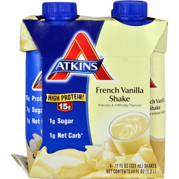 Atkins Advantage RTD Shake French Vanilla -- 4 Shakes