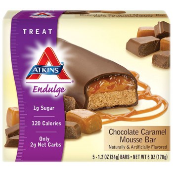 Atkins Endulge Bar Chocolate Caramel Mousse -- 5 Bars
