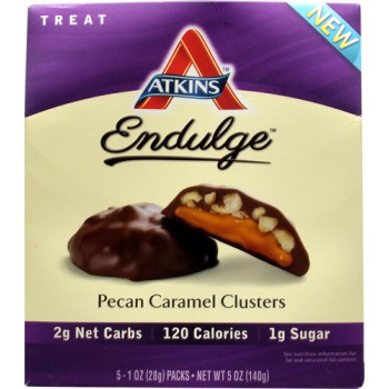 Atkins Endulge Pecan Caramel Clusters -- 5 Packs