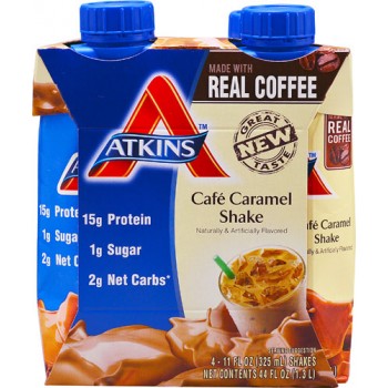 Atkins RTD Shake Cafe Caramel -- 4 Shakes