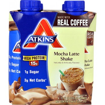 Atkins RTD Shake Mocha Latte -- 4 Shakes
