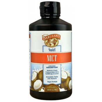 Barlean's MCT Swirl Coconut -- 5400 mg - 16 fl oz