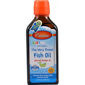 Carlson Kids Norwegian The Very Finest Fish Oil Orange -- 6.7 fl oz