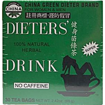 China Green Dieters Tea Caffeine Free -- 30 Tea Bags