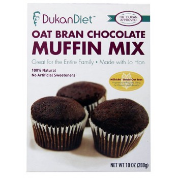 Dukan Diet Oat Bran Muffin Mix Chocolate -- 10 oz