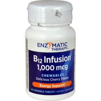 Enzymatic Therapy B12 Infusion™ Cherry -- 1000 mcg - 30 Chewable Tablets