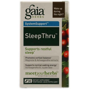Gaia Herbs SystemSupport™ SleepThru™ -- 30 Vegetarian Liquid Phyto-Caps™