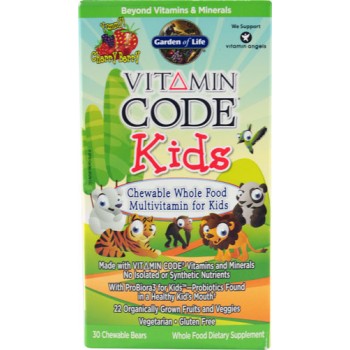 Garden of Life Vitamin Code Kids Cherry Berry -- 30 Chewables