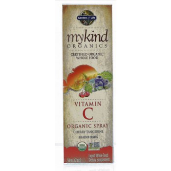 Garden of Life mykind Organics Vitamin C Organic Spray Cherry-Tangerine -- 2 oz