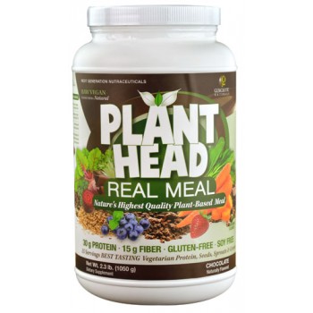 Genceutic Naturals Plant Head Real Meal Chocolate -- 2.3 lb