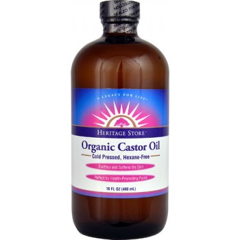Heritage Products Organic Castor Oil -- 16 fl oz