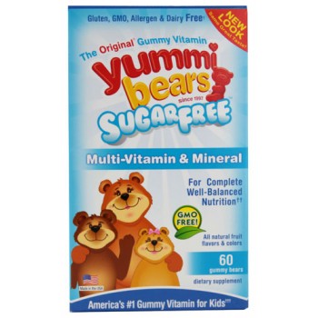 Hero Nutritionals Yummi Bears Multi-Vitamin and Mineral Sugar Free -- 60 Gummy Bears
