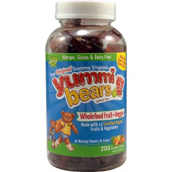 Hero Nutritionals Yummi Bears® Wholefood Fruit + Veggies -- 200 Gummies