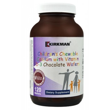 Kirkman Children's Chewable Calcium with Vitamin D3 Chocolate Wafer -- 120 Wafers