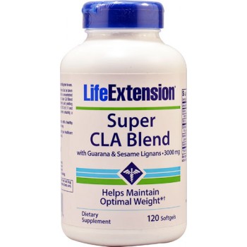 Life Extension Super CLA Blend with Guarana and Sesame Lignans -- 3000 mg - 120 Softgels