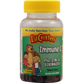 L'il Critters Immune C Plus Zinc & Echinacea Assorted Fruit -- 60 Gummy Bears