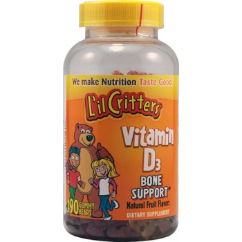 L'il Critters Vitamin D3 Bone Support Natural Fruit -- 190 Gummy Bears