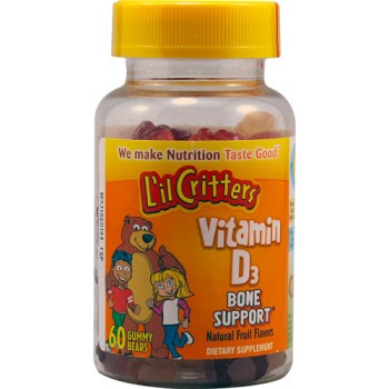 L'il Critters Vitamin D3 Bone Support Natural Fruit -- 60 Gummy Bears