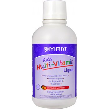 MRM Kids Multi-Vitamin Liquid Orange Mango -- 16 fl oz
