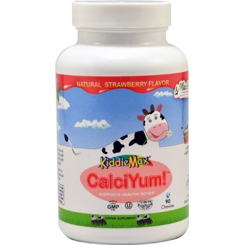 Maxi Health KiddieMax® CalciYum!™ Natural Strawberry -- 90 Chewies