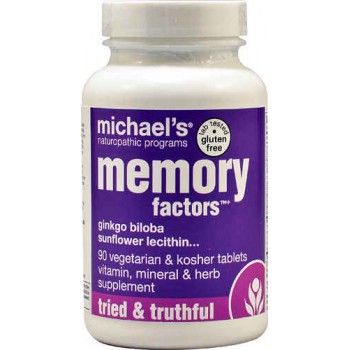 Michael's Naturopathic Programs Memory Factors™ -- 90 Vegetarian & Kosher Tablets