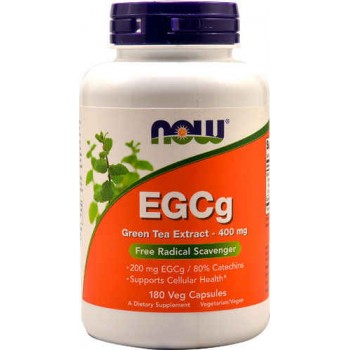 NOW EGCg Green Tea Extract -- 400 mg - 180 Veg Capsules