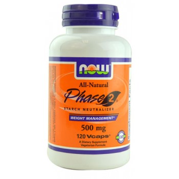 NOW Foods Phase-2® Starch Neutralizer -- 500 mg - 120 Vcaps®