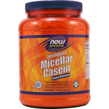 NOW Foods Sports Micellar Casein Natural Unflavored -- 1.8 lbs