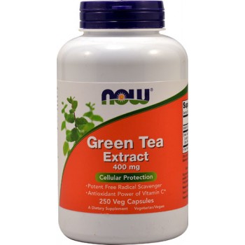 NOW Green Tea Extract -- 400 mg - 250 Veg Capsules