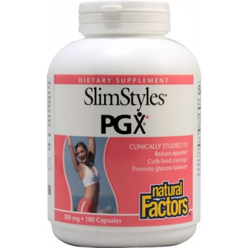 Natural Factors SlimStyles™ PGX™ -- 500 mg - 180 Capsules