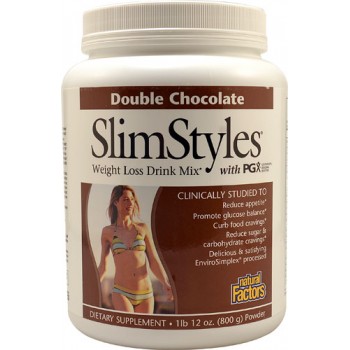 Natural Factors SlimStyles® Weight Loss Drink Double Chocolate -- 1.75 lb