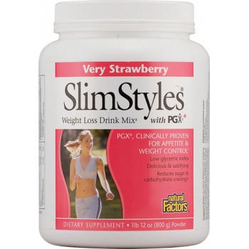 Natural Factors SlimStyles® Weight Loss Drink Very Strawberry -- 1.75 lbs