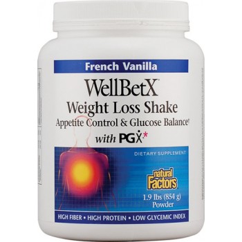 Natural Factors WellBetX® Weight Loss Shake French Vanilla -- 1.9 lbs