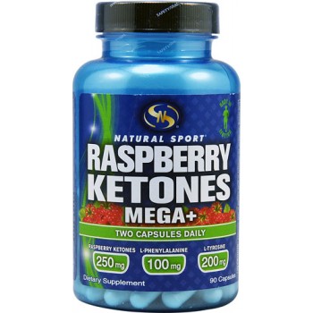 Natural Sport Raspberry Ketones Mega+ -- 90 Capsules