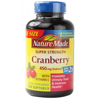 Nature Made Super Strength Cranberry -- 450 mg - 120 Softgels