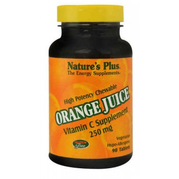 Nature's Plus Orange Juice Vitamin C Chewables -- 250 mg - 90 Tablets