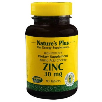 Nature's Plus Zinc -- 30 mg - 90 Tablets