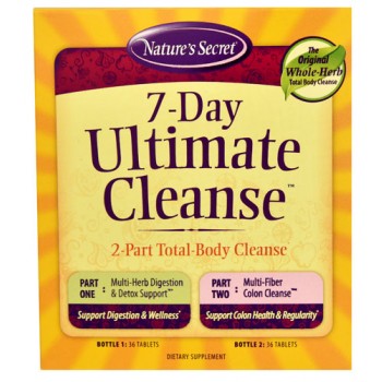 Nature's Secret 7-Day Ultimate Cleanse™ 2-Part Total Body Cleanse -- 72 Tablets