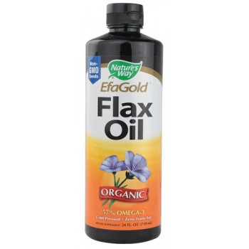 Nature's Way Organic Flax Oil 57% Omega-3 -- 24 fl oz