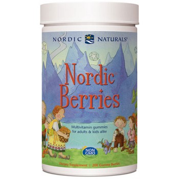 Nordic Naturals Nordic Berries™ Multivitamin Gummies for Adults & Kids Berry -- 3 g - 200 Gummies