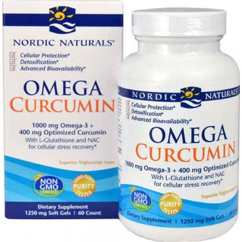 Nordic Naturals Omega Curcumin -- 1250 mg - 60 Softgels