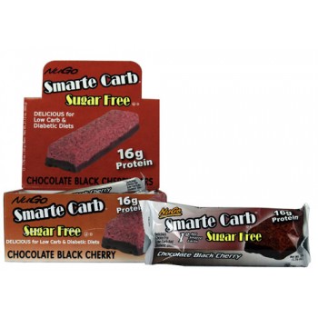 NuGo Nutrition Smarte Carb® Sugar Free Bars Chocolate Black Cherry -- 12 Bars