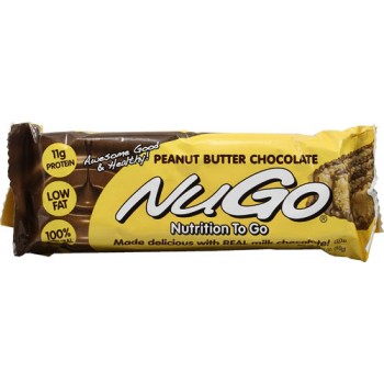 NuGo Nutrition To Go Bars Peanut Butter Chocolate -- 15 Bars