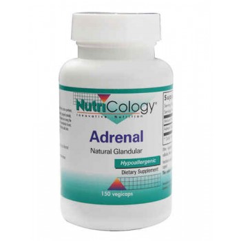 NutriCology Adrenal Natural Glandular -- 150 Vegetable Capsules