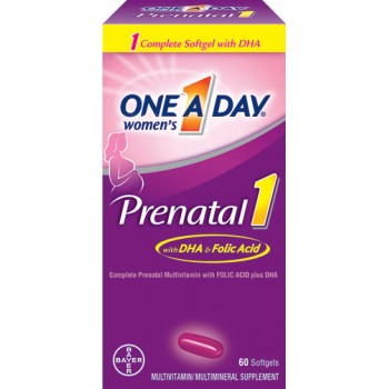 One-A-Day Prenatal 1 with DHA & Folic Acid -- 60 Softgels