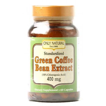 Only Natural Green Coffee Bean Extract -- 400 mg - 60 Capsules